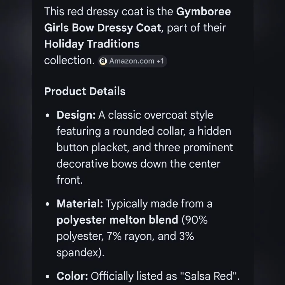 🤑Gymboree Red Girls' Coat: 5T